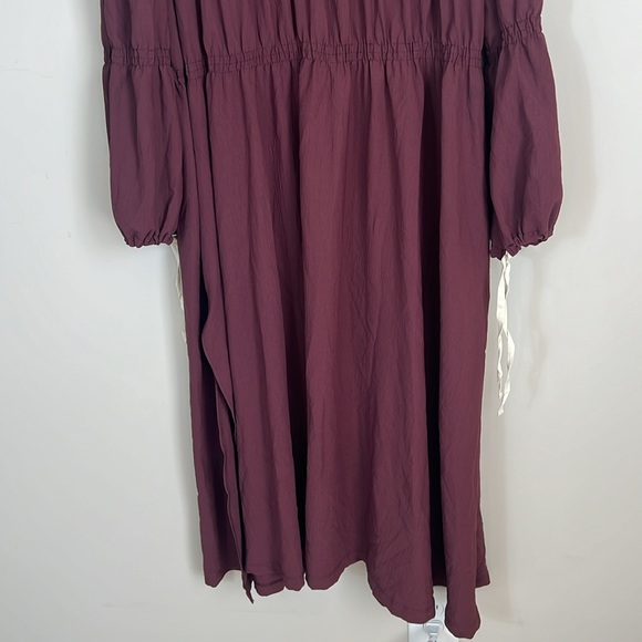 Zara Maxi Dress Long Sleeve Pottery Barn Collab Size Med / Large - Picture 4 of 12